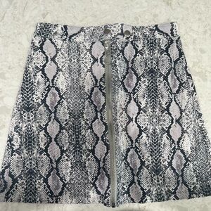 Altar’d state Snake Print Mini Skirt